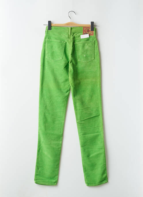 Pantalon slim elasticitate talie înaltă verde CIMARRON femme