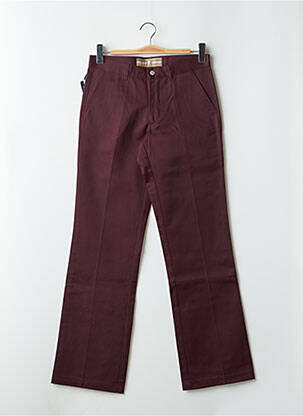 Pantalon chino țesătură poplin mărime normală violet FREEMAN T.PORTER femeie