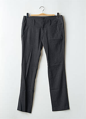 Pantalon chino țesătură poplin mărime normală gri FREEMAN T.PORTER femeie