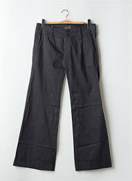Pantalon evazat elasticitate talie joasă negru FREEMAN T.PORTER femme