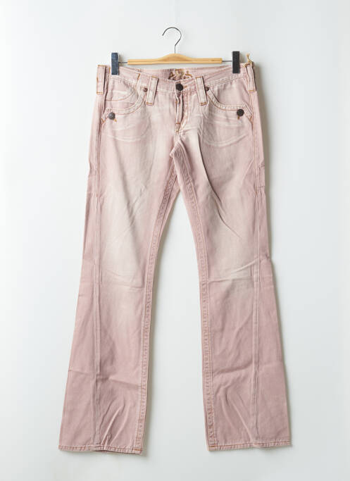 Blugi cu croială dreaptă roz FREEMAN T.PORTER femeie