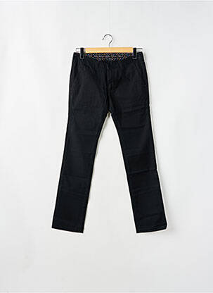 Pantalon chino țesătură poplin mărime normală negru LADY SOUL femeie