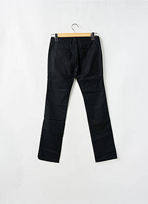Pantalon chino țesătură poplin mărime normală negru LADY SOUL femeie