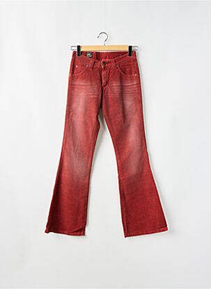 Blugi cu croială evazată roșu #127344 femeie