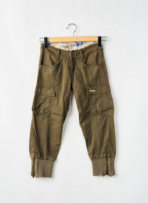 Pantalon trei sferturi verde FREEMAN T.PORTER femeie