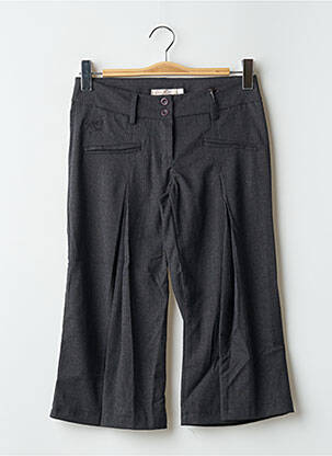 Pantalon trei sferturi închidere cu fermoar sub clapetă cu nasturi gri PAKO LITTO femeie