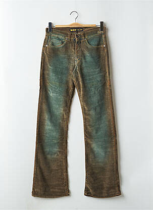 Pantalon drept elasticitate talie înaltă verde RWD femeie