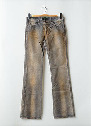 Pantalon evazat elasticitate talie joasă gri RWD femeie