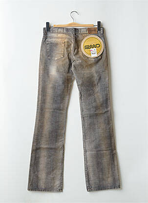 Pantalon evazat elasticitate talie joasă gri RWD femeie