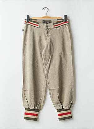 Pantalon 7/8 țesătură poplin mărime normală verde RWD femeie