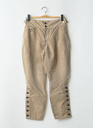 Pantalon 7/8 elasticitate mărime normală bej SCHOOL RAG femeie