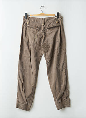 Pantalon 7/8 țesătură poplin mărime normală maro SCHOOL RAG femeie