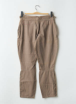 Pantalon 7/8 țesătură poplin mărime normală maro SCHOOL RAG femeie