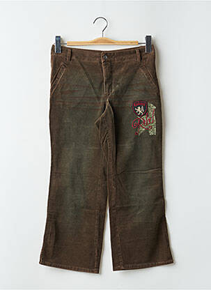 Pantalon trei sferturi maro TEDDY SMITH femeie