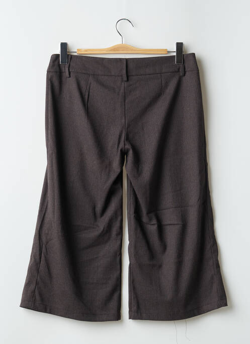 Pantalon trei sferturi închidere cu fermoar sub clapetă cu nasturi maro PAKO LITTO femme