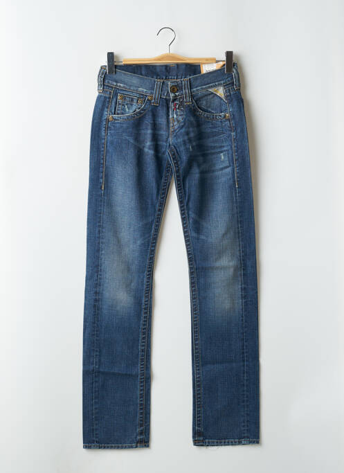 Blugi cu croială slim albastru REPLAY femeie