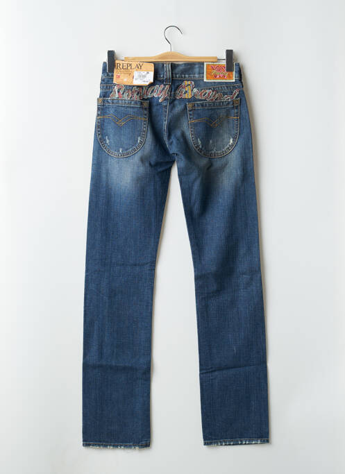 Blugi cu croială slim albastru REPLAY femeie