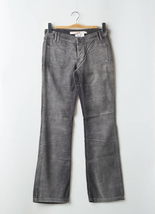 Pantalon evazat elasticitate talie joasă gri SCHOOL RAG femme