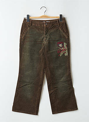 Pantalon trei sferturi maro TEDDY SMITH femeie