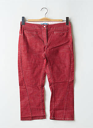 Pantalon trei sferturi roșu TEDDY SMITH femeie