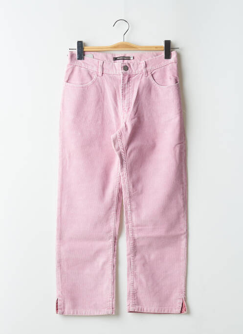 Pantalon trei sferturi roz SCHOOL RAG femeie