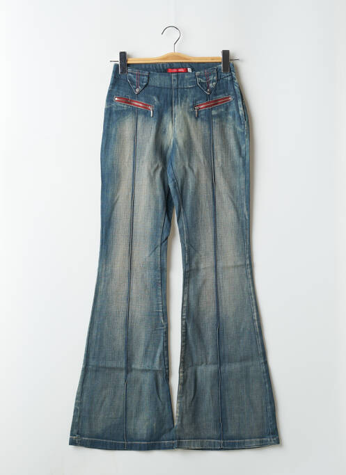 Blugi cu croială evazată albastru TEDDY SMITH femeie