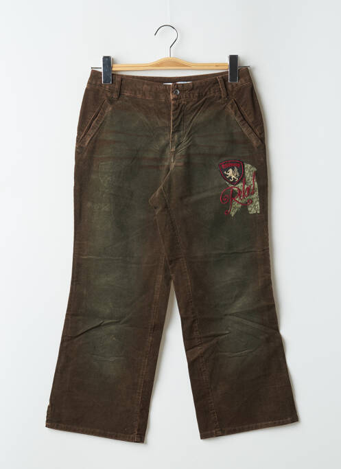 Pantalon trei sferturi maro TEDDY SMITH femeie