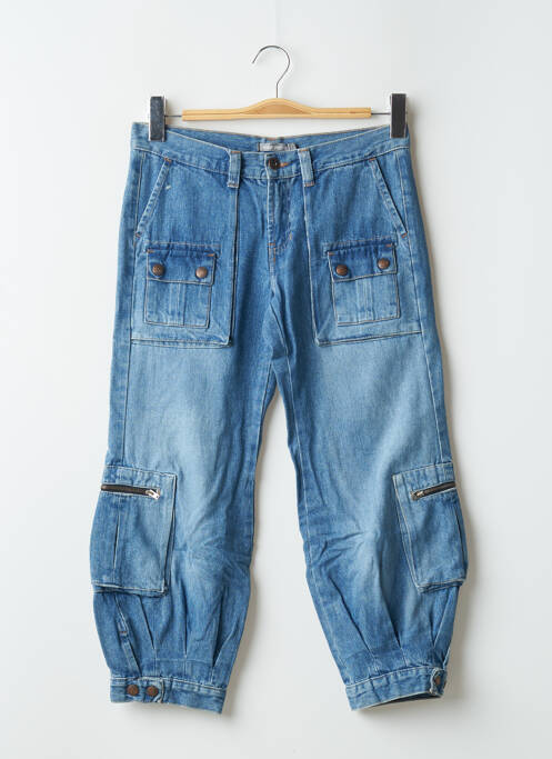 Pantalon trei sferturi albastru TEDDY SMITH femeie