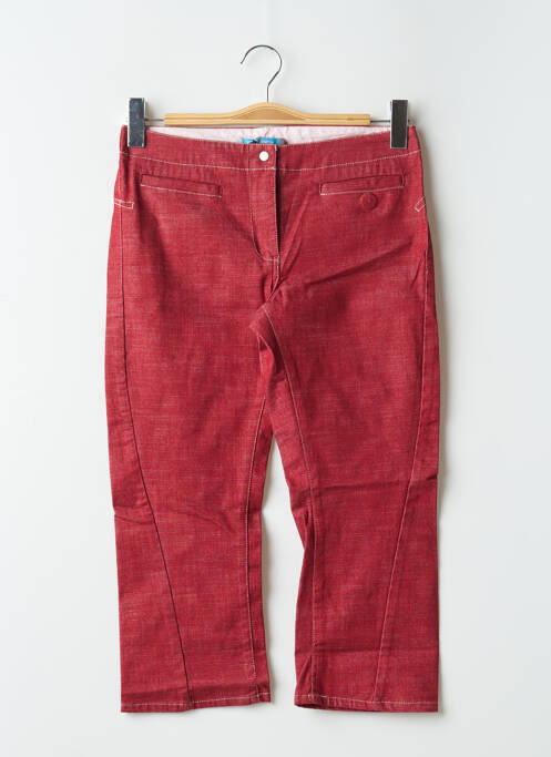 Pantalon trei sferturi roșu TEDDY SMITH femeie