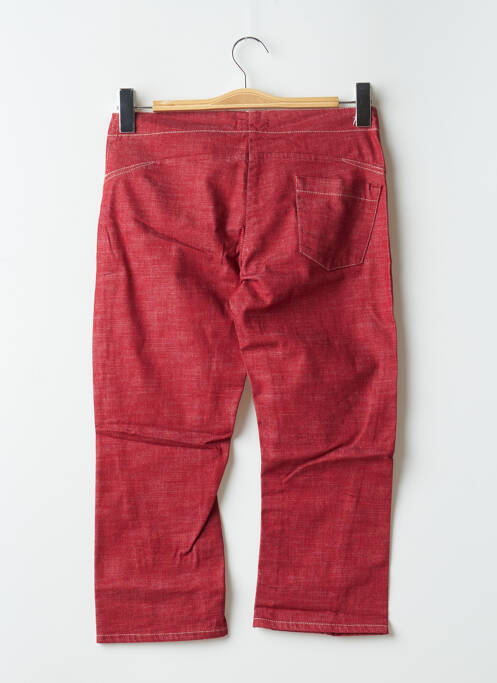 Pantalon trei sferturi roșu TEDDY SMITH femeie