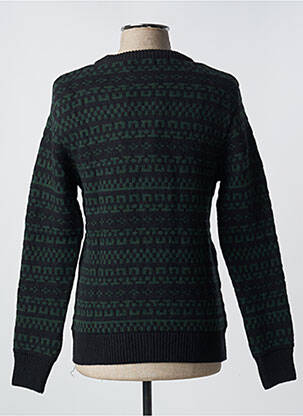 Pulover țesătură jacquard mâneci lungi verde OLOW bărbat