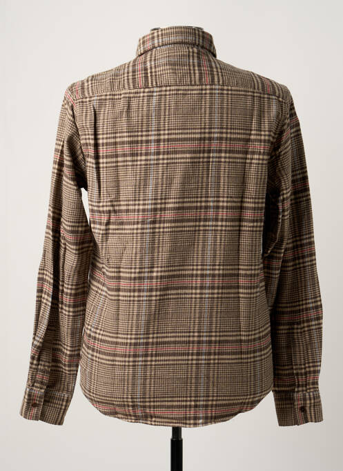 Cămașă cu mâneci lungi maro OLOW bărbat