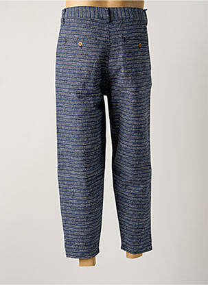 Pantalon 7/8 țesătură melanj talie înaltă albastru OLOW bărbat