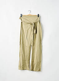 Pantalon drept țesătură poplin mărime normală verde LADY SOUL femeie