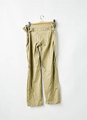 Pantalon drept țesătură poplin mărime normală verde LADY SOUL femeie