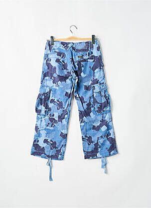 Pantalon cargo croială dreaptă talie joasă albastru LOIS femeie