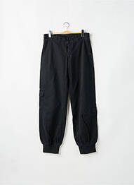 Pantalon cargo talie elastică mărime normală negru MAGGIE femeie