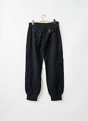 Pantalon cargo talie elastică mărime normală negru MAGGIE femeie
