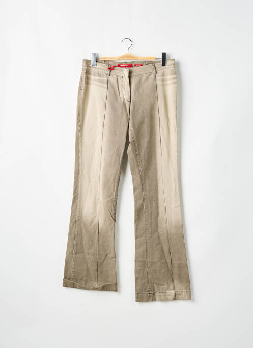 Blugi cu croială evazată bej MISS SIXTY femeie