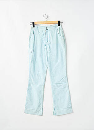 Pantalon drept închidere cu fermoar sub clapetă cu nasturi albastru QUIKSILVER femeie