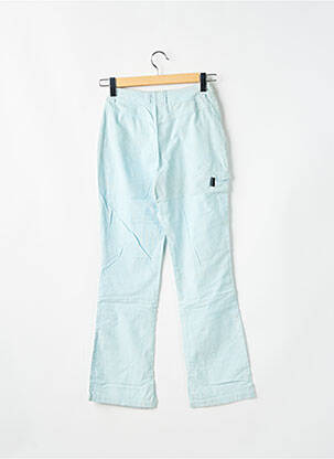 Pantalon drept închidere cu fermoar sub clapetă cu nasturi albastru QUIKSILVER femeie