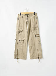 Pantalon cargo croială dreaptă mărime normală bej RWD femeie