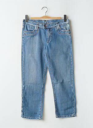 Pantalon trei sferturi elasticitate talie joasă albastru DENIM STUDIO femeie