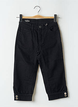 Pantalon trei sferturi talie înaltă talie înaltă negru DEEP SOUL femeie