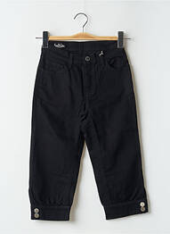 Pantalon trei sferturi talie înaltă talie înaltă negru DEEP SOUL femme