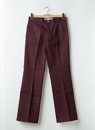 Pantalon drept talie cu cleme talie înaltă roșu FREEMAN T.PORTER femeie