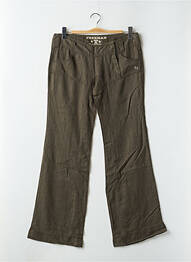 Pantalon evazat talie joasă talie joasă verde FREEMAN T.PORTER femeie