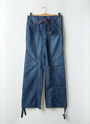 Pantalon drept albastru ICHI femeie