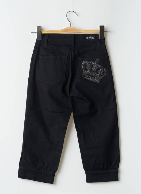 Pantalon trei sferturi negru DEEP SOUL femeie