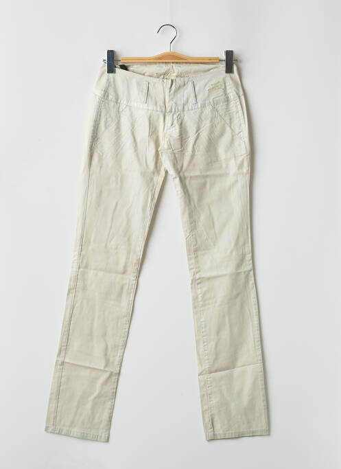 Pantalon slim bej FREEMAN T.PORTER femeie